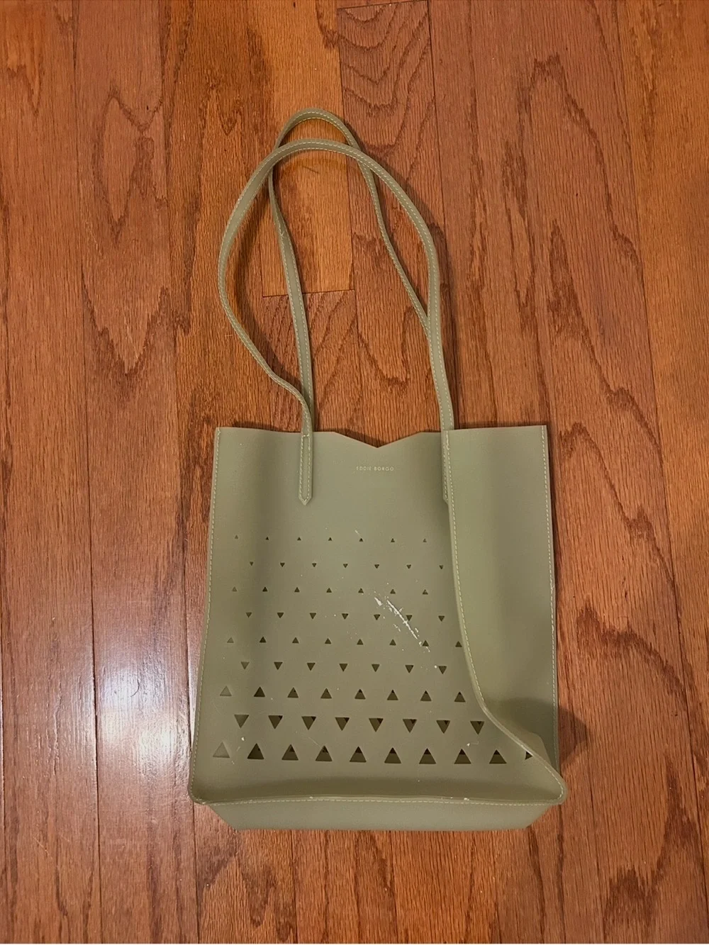 Eddie Borgo Olive Green Laser-Cut Tote